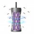USB Bug Zapper Lamp Electronic Mosquito Zapper With Ambient Light Fly Zapper With Handle For Home Bedroom Gray charging model