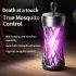 USB Bug Zapper Lamp Electronic Mosquito Zapper With Ambient Light Fly Zapper With Handle For Home Bedroom Gray charging model
