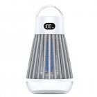 USB Bug Zapper, Mosquito Killer Lamp, Portable Hanging Loop Bug Zapper, IPX5 Waterproof, 2000mAh Fly Zapper For Summer Trip, Outdoor Camping White