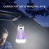 USB Bug Zapper  Mosquito Killer Lamp  Portable Hanging Loop Bug Zapper  IPX5 Waterproof  2000mAh Fly Zapper For Summer Trip  Outdoor Camping black