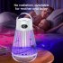 USB Bug Zapper  Mosquito Killer Lamp  Portable Hanging Loop Bug Zapper  IPX5 Waterproof  2000mAh Fly Zapper For Summer Trip  Outdoor Camping black