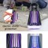 USB Bug Zapper  Mosquito Killer Lamp  Portable Hanging Loop Bug Zapper  IPX5 Waterproof  2000mAh Fly Zapper For Summer Trip  Outdoor Camping black
