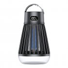 USB Bug Zapper, Mosquito Killer Lamp, Portable Hanging Loop Bug Zapper, IPX5 Waterproof, 2000mAh Fly Zapper For Summer Trip, Outdoor Camping black