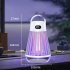 USB Bug Zapper  Mosquito Killer Lamp  Portable Hanging Loop Bug Zapper  IPX5 Waterproof  2000mAh Fly Zapper For Summer Trip  Outdoor Camping black