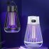 USB Bug Zapper  Mosquito Killer Lamp  Portable Hanging Loop Bug Zapper  IPX5 Waterproof  2000mAh Fly Zapper For Summer Trip  Outdoor Camping black
