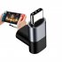 USB C Adapter Connector 100W Power Charger 20Gbps Fast Data Transfer 4K 60HZ Type C Converter For Tablet Phones light gray