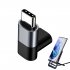 USB C Adapter Connector 100W Power Charger 20Gbps Fast Data Transfer 4K 60HZ Type C Converter For Tablet Phones light gray