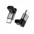 USB C Adapter Connector 100W Power Charger 20Gbps Fast Data Transfer 4K 60HZ Type C Converter For Tablet Phones light gray
