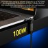 USB C Adapter Connector 100W Power Charger 20Gbps Fast Data Transfer 4K 60HZ Type C Converter For Tablet Phones light gray