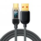 USB C Cable 1-2M/39.3-78.7Inches 20W Power Delivery Cable Data Transmission Portable Braided Data Cord With Real-Time Power Display PD Fasting Charging