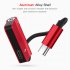 USB C Cable 2 in 1 Type C 3 5mm Jack Audio Converter Headphone Adapter Cable for Huawei mate 10 P20 pro Xiaomi Mi 6 8 Pink