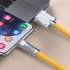 USB C Cable Charging Cable 1 m 6A Fast Charging Cable LED Indicator Light Type C Charge Cable Upgraded Tensile Strength Orange 1 meter