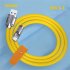 USB C Cable Charging Cable 1 m 6A Fast Charging Cable LED Indicator Light Type C Charge Cable Upgraded Tensile Strength Orange 1 meter