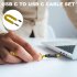 USB C Charging Cable Data Transmission Cable 140W Power Delivery Cord Type C 8K Audio Video Fasting Charging Zinc Alloy Head Data Cable For Laptops Tablets Smar
