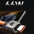 USB C Charging Cable Zinc Alloy Head USB Type C Cable Data Transmission 66W Fast Charging Male To Male Data Cable With Light For Laptop Smart Phone Tablet White