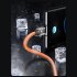 USB C Charging Cable Zinc Alloy Head USB Type C Cable Data Transmission 66W Fast Charging Male To Male Data Cable With Light For Laptop Smart Phone Tablet blue 