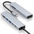 USB C Dock 7 In 1 USB C Hub Data Adapter Multiport Dongle 4K HD Port For Tablet Laptop PC Printer Flash Drive HD USB3 0x2 SD TF USBC PD 7in1