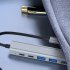 USB C Dock 7 In 1 USB C Hub Data Adapter Multiport Dongle 4K HD Port For Tablet Laptop PC Printer Flash Drive HD USB3 0x2 SD TF USBC PD 7in1