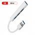 USB C Hub 4 Multi Port USB Type C Hub With USB2 0 USB3 0 OTG Function USB Splitter Adapter Compatible For Win7 8 10 USB gray