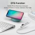 USB C Hub 4 Multi Port USB Type C Hub With USB2 0 USB3 0 OTG Function USB Splitter Adapter Compatible For Win7 8 10 type C gray
