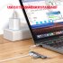 USB C Hub 4 Multi Port USB Type C Hub With USB2 0 USB3 0 OTG Function USB Splitter Adapter Compatible For Win7 8 10 type C gray
