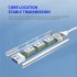 USB C Hub 4 Port USB Hub Slim Mini Data Adapter Multiport Dongle With Cable For Laptop PC Printer Flash Drive pink typeC