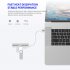 USB C Hub 4 Port USB Hub Slim Mini Data Adapter Multiport Dongle With Cable For Laptop PC Printer Flash Drive pink typeC