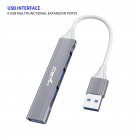 USB C Hub 4-Port USB Hub Slim Mini Data Adapter Multiport Dongle With Cable For Laptop PC Printer Flash Drive