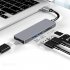 USB C Hub HD Multimedia Interface USB 3 0 USB 2 0 Ports TF SD Card Reader USB Expander Multiport USB Splitter For PC Laptop Five in one model B