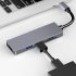 USB C Hub HD Multimedia Interface USB 3 0 USB 2 0 Ports TF SD Card Reader USB Expander Multiport USB Splitter For PC Laptop Five in one model B