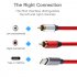 USB C RCA Audio Cable Type C to 2 RCA Cable for Phone Home PC Computer 1 5 m