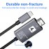 USB C Support 4K 30Hz USB 3 1 Type c Male to HDMI Male HD Adapter Connecting Cable  gray