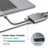 USB C To HD Multimedia Interface VGA Type C USB 3 0 HUB Adapter 4K 1080P USB C Digital Multiport Converter For Monitor Projector Phone Laptop Desktop grey