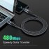 USB C To USB C Cable  480Mbps Data Transmission Cable  PD 240W 5A Super Fast Charging Cable  Type C Audio Video Data Cable For Laptops Tablets Smart Phones 1 5 