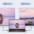 USB C To VGA Adapter 1080P Video Type C To VGA Monitor Converter For Laptop TV Projector Projection Screen Playback black