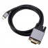 USB C To VGA Adapter 1080P Video Type C To VGA Monitor Converter For Laptop TV Projector Projection Screen Playback black