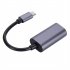 USB C To VGA Cable Adapter Type C To VGA Converter Adapter Cable For TV Monitor Projector Projection Screen Playback grey