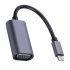 USB C To VGA Cable Adapter Type C To VGA Converter Adapter Cable For TV Monitor Projector Projection Screen Playback grey