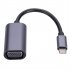 USB C To VGA Cable Adapter Type C To VGA Converter Adapter Cable For TV Monitor Projector Projection Screen Playback grey