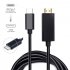 USB C Type C USB 3 1 to HDMI 4k 2k HDTV Cable for Galaxy S8 S8  Plus Cell Phone USB C to HDMI Adapter Cable black