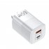USB C Wall Charger Block 65W Dual Port Power Fast Type C Charging Block Adapter EU Plug
