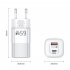 USB C Wall Charger Block 65W Dual Port Power Fast Type C Charging Block Adapter EU Plug
