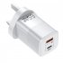 USB C Wall Charger Block 65W Dual Port Power Fast Type C Charging Block Adapter EU Plug