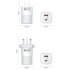 USB C Wall Charger Block 65W Dual Port Power Fast Type C Charging Block Adapter EU Plug