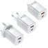 USB C Wall Charger Block 65W Dual Port Power Fast Type C Charging Block Adapter EU Plug