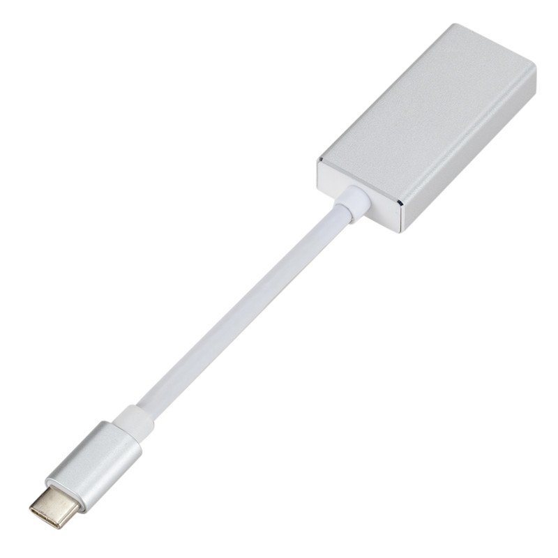 USB-C to Displayport Converter DP Type-C Adapter Silver