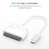 USB C to SATA 3 2 5 inch Hard Drive Adapter Cable with UASP for SSD   HDD Solid State Drives white