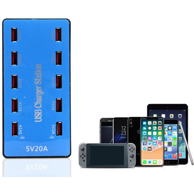 Samsung Xiaomi  USB Charger  blue_AU Plug