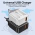 USB Charger Block Phone Charger One Port 68W USB 3 0 Power Adapter Smart Phone Wall Charger Block Cube white european gauge