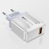 USB Charger Block Phone Charger One Port 68W USB 3 0 Power Adapter Smart Phone Wall Charger Block Cube white british gauge